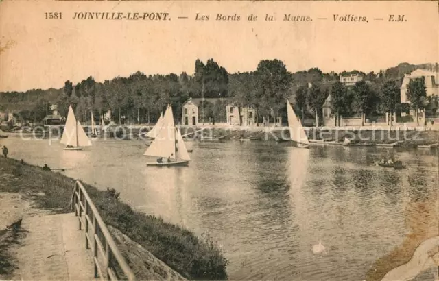 13327451 Joinville-le-Pont Les Bords de la Marne Voiliers Joinville-le-Pont