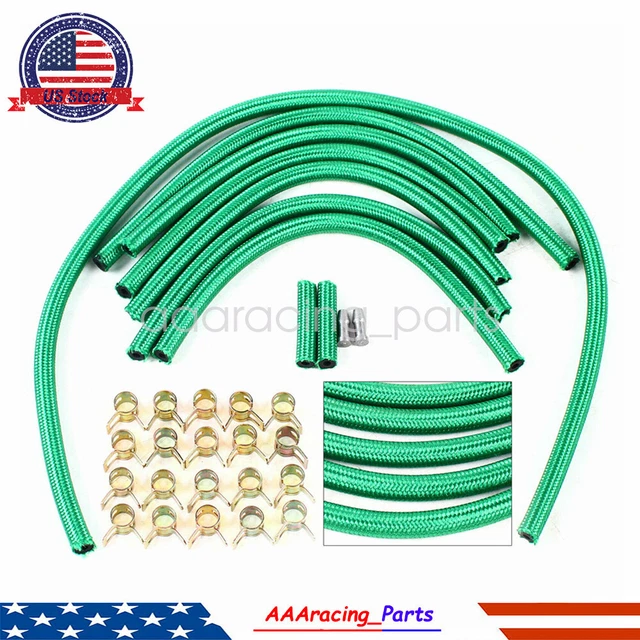 Premium Viton Diesel Return Line Kit with line clamps Replace for GM 6.2L 6.5L