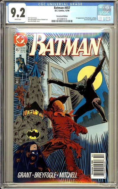 BATMAN #457 - 1st Tim Drake as Robin NEWSSTAND - CGC 9.2 DC Comics 1990 press it