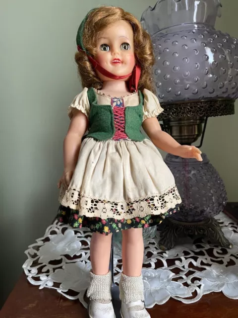 Shirley Temple Doll As Heidi Ideal 1957+ 15 Inch 