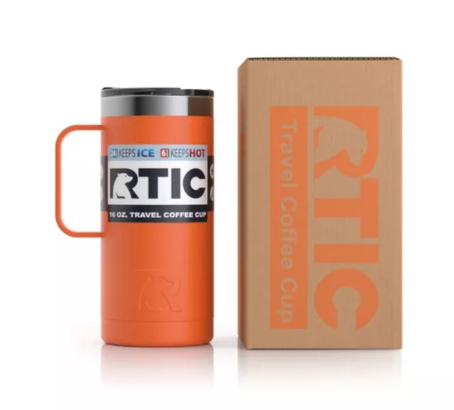 RTIC Travel Coffee Cup (16 oz), Tangerine