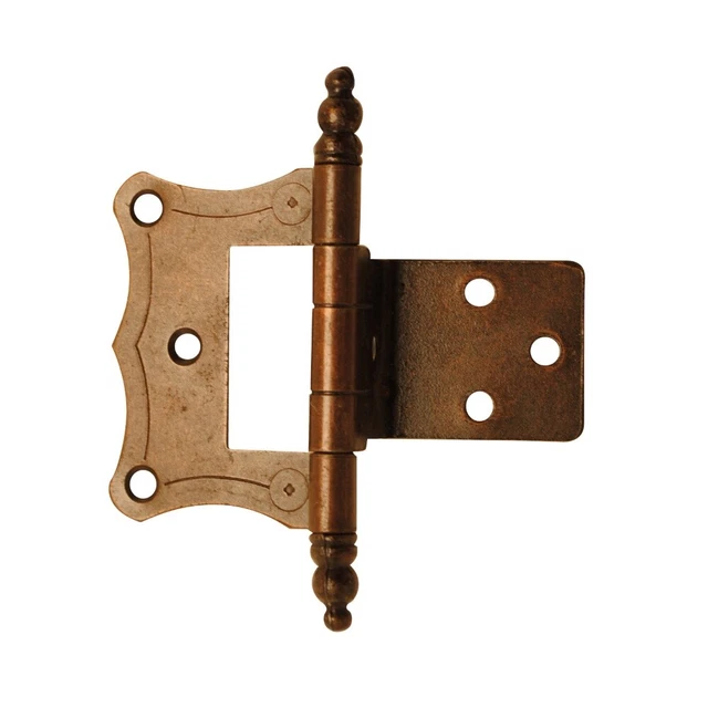 Lot De 6 Charnières Double Effet Style Rétro – Finition Bronze, 46x54mm