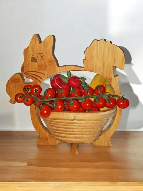 Hérisson Pain Coquille Panier Pliant de Fruits Corbeille