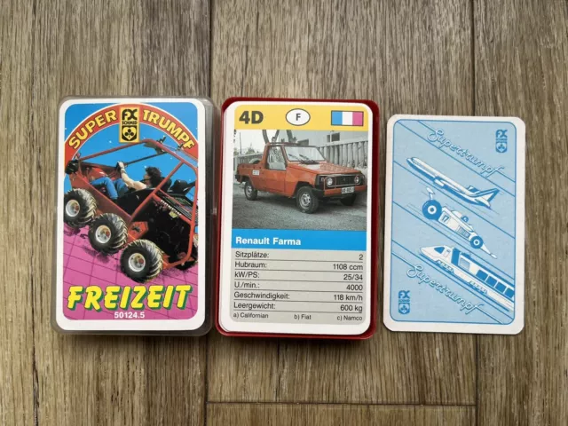 Freizeit Auto Quartett von FX Schmid Nr. 50124.5 aus 1987 Top Kartenspiel