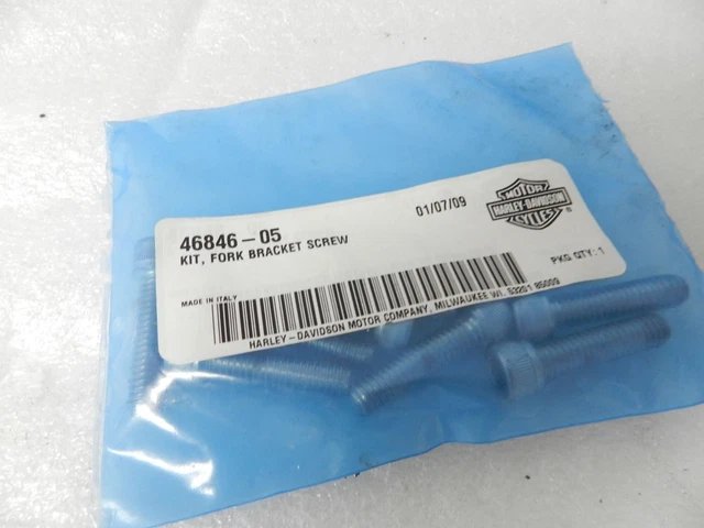 Nuovo Harley Forcella Supporto Vite Kit 46846-05