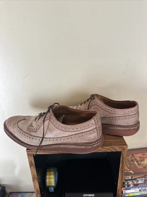 ALLEN EDMONDS SHANNON Drive Oxford Wingtip Tan Leather Dress  display picture 1