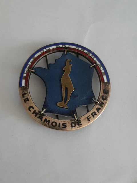 SK2537 - INSIGNE LE CHAMOIS DE FRANCE - ECOLE DU SKI FRANÇAIS modèle 1945