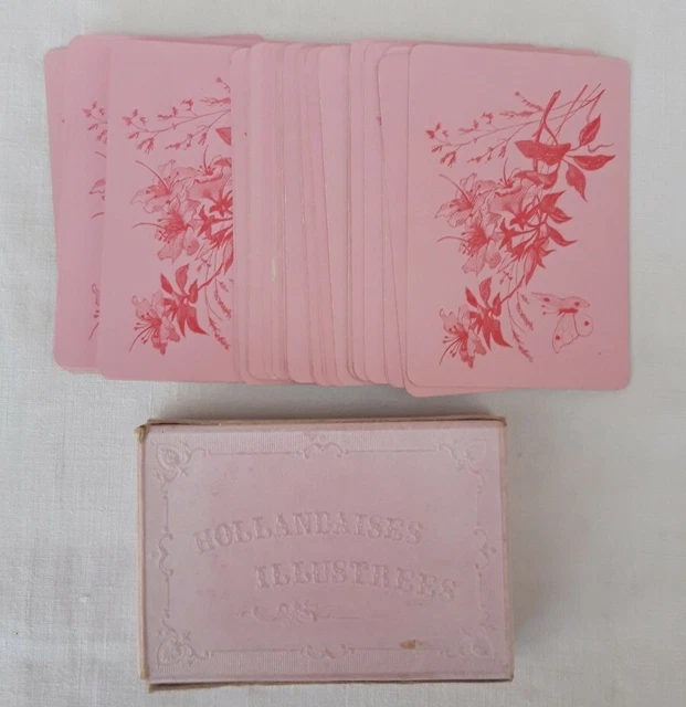 Deux Jeux De 52 Cartes Anciennes Grimaud - Miniature - Vers 1880