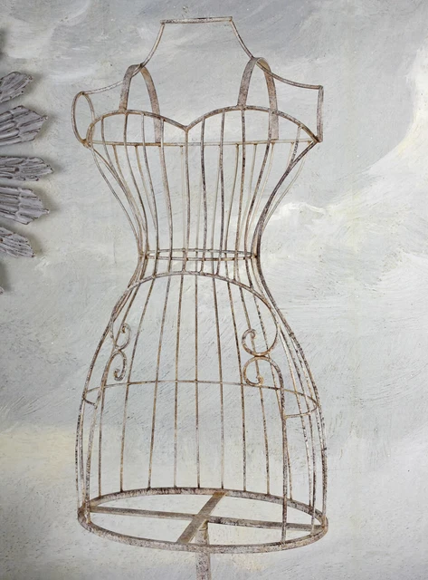 PORTE-MANTEAUX BUSTE MAISON de Campagne en Fer Mannequin la Robe
