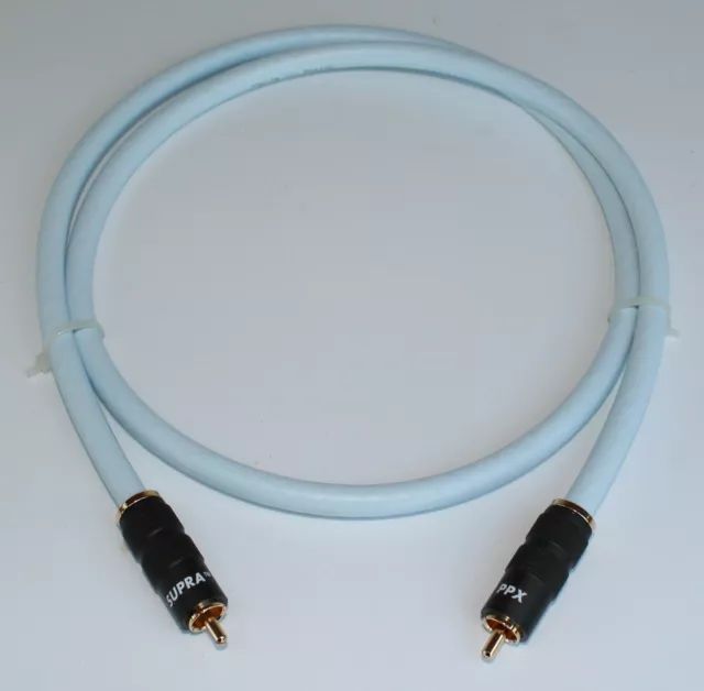 Supra Cables Trico RCA Digitalkabel  mit PPX Stecker 75 Ohm 1,5m