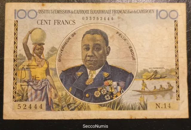 Afrique Équatoriale Française-cameroun 100 Francs 1957-P32