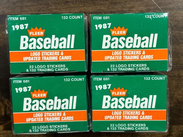 1987 Fleer Update Baseball Factory Sealed Complete Set 132 cards Maddux Lot of 4