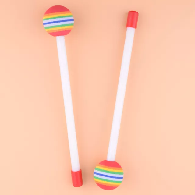 2x Lollipop Handtrommel Schlägel Stick Kinder Baby Musikinstrument Drum Mallets