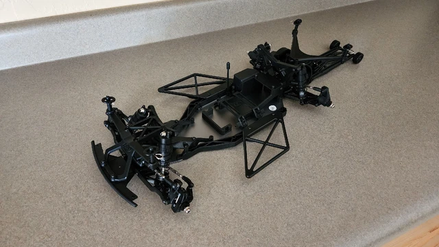 NEW Losi 1/10 22S No Prep Drag Car Roller Slider Chassis - Ford F100 Camero