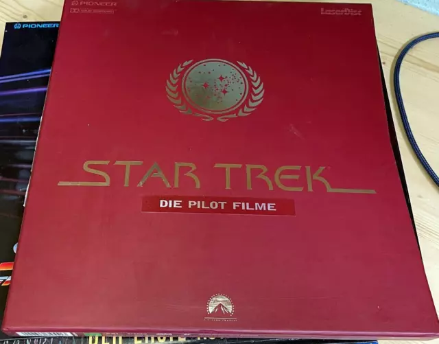 Laserdisc Box Star Trek die Pilotfilme Pioneer 4 Disc Pal deutsch sehr selten!