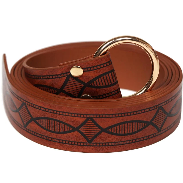 Medieval Viking Belt PU Leather Renaissance Knight Ring Nordic Pirate Belt LARP
