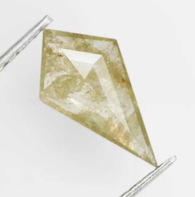 Salz Und Pfeffer Diamant Grünlich Grau Drachen Form Natürlich Loser