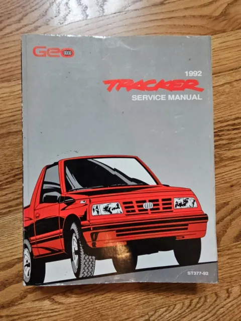 1992 GM GEO Tracker Factory Shop Service Repair Manual