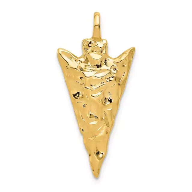 14K Gold 3D Arrow Head Charm 0.6 x 1.3 in 14K Gold 3D Arrow Head Charm 0.6 x 1.3 in