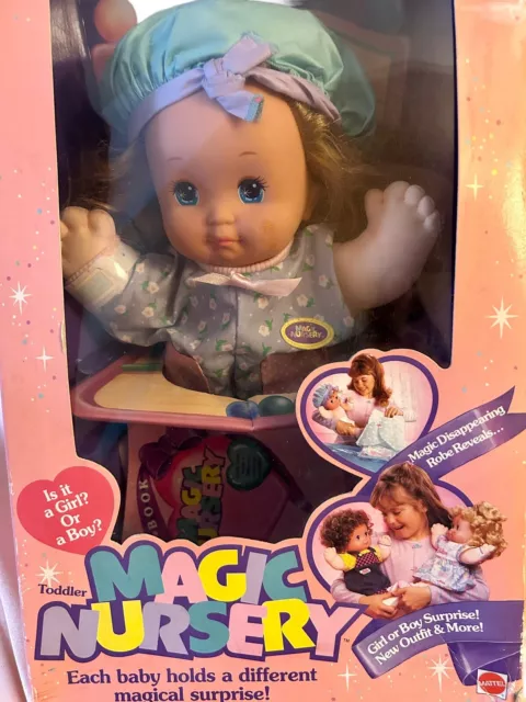 Mattel ￼ Toddler Magic Nursery Doll With Box.  Is it a boy or a girl? 1990