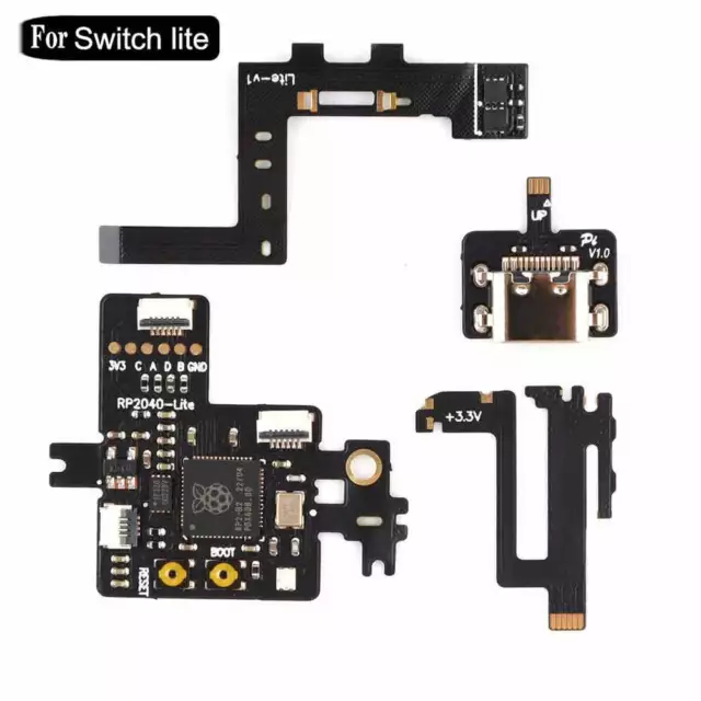RP2040 Game Console Cable Chip Replacement Parts Kit for Switch NS/Lite New 2