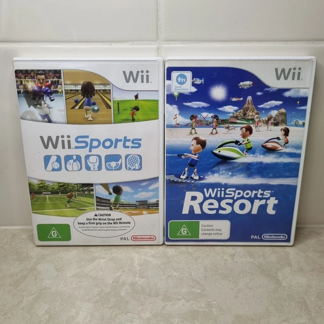 WII SPORTS RESORT Wii Sports Nintendo Wii 2 Games Bundle PAL