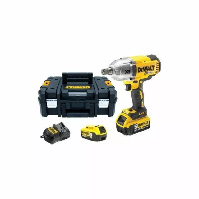 DEWALT avvitatore impulsi attacco 1/2" brushless 18v 5ah 950nm t-stak DCF899P2