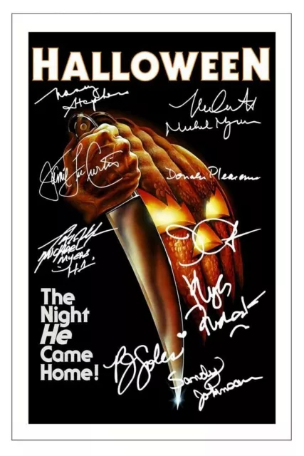 Halloween Cast Autograph Signed Photo Poster Print