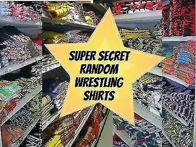 Lot of 3 Random Mens Wrestling T-Shirts WWE TNA WCW ECW WWF New