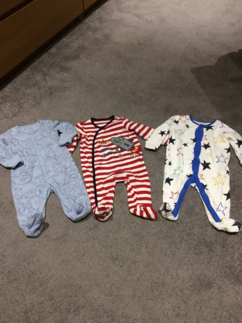 Baby Boys bundle  Baby grow Sleep Suits 0/3 Months