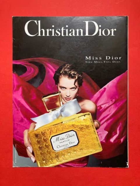 Publicité Christian Dior parfum advertising 1995 pub Paris