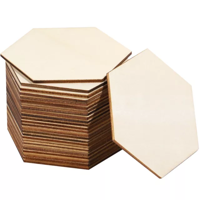 50 piezas de madera sin terminar de 4 x 4 pulgadas, cuadrados de madera en  blanco, recortes de madera para manualidades, azulejos recortados cuadrados