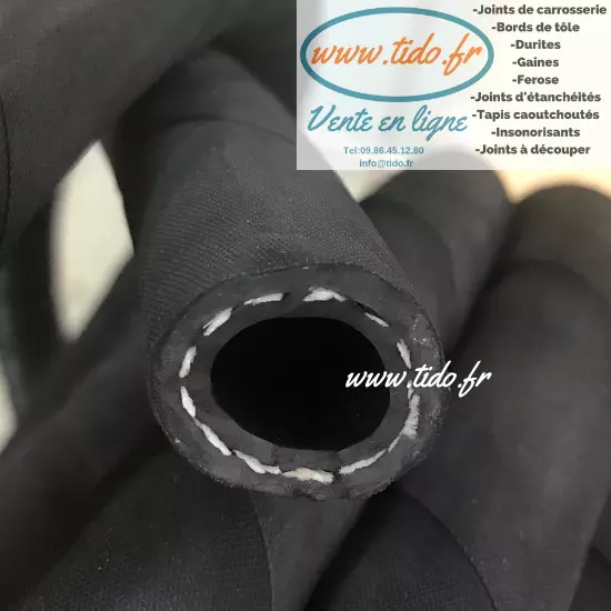 Durite de refroidissement moteur, radiateur de chauffage au mètre du Ø8 au Ø22