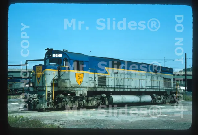 Original Slide D&H Delaware & Hudson ALCO C628 610 Binghamton NY 1976