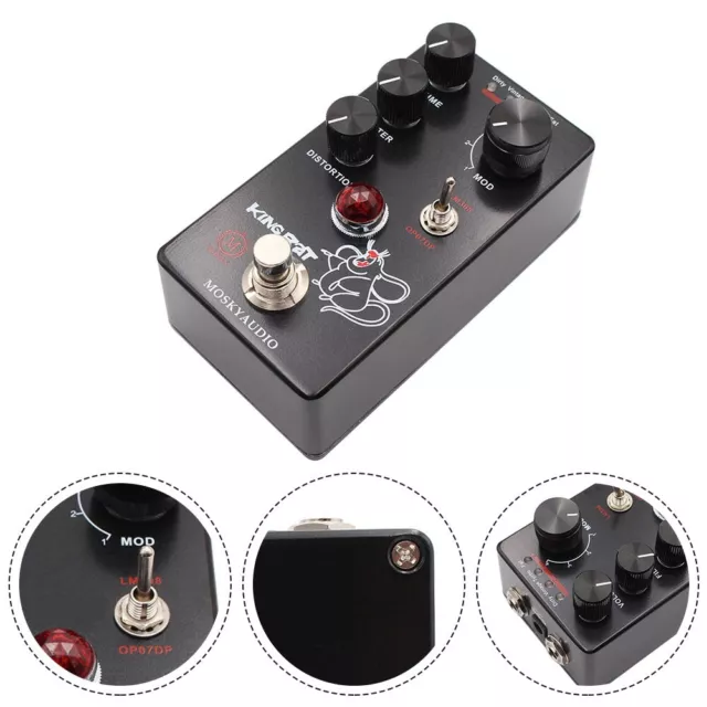 Pedal de efectos para guitarra Pro Co Rat basado en circuito de distorsión Fuzz Rat Mosky King Rat 2