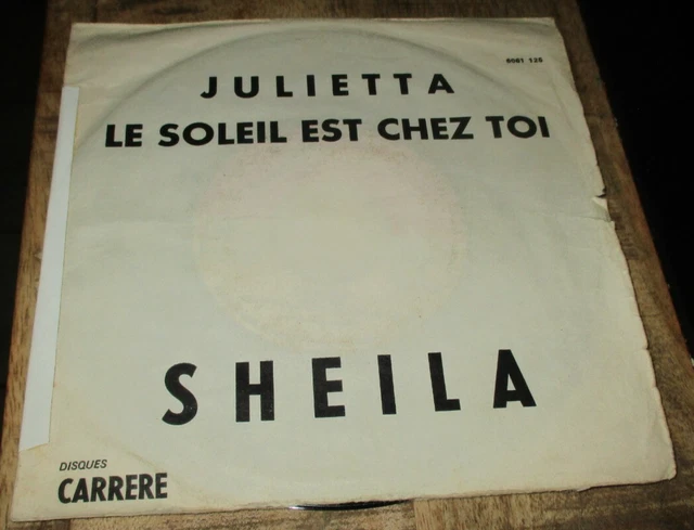 SHEILA-45 T-6061 125-JUKE BOX-Julietta, le soleil est chez