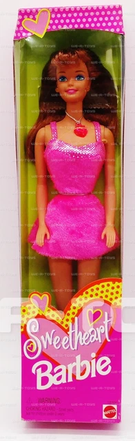 Barbie Sweetheart Brunette Doll Pink Dress Mattel 1997 No 18700 NRFB