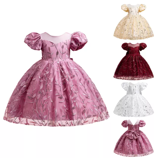 Baby Girl's Tutu Dresses Flower Outfit Sweetheart Sundress Big Bowknot Dress 3