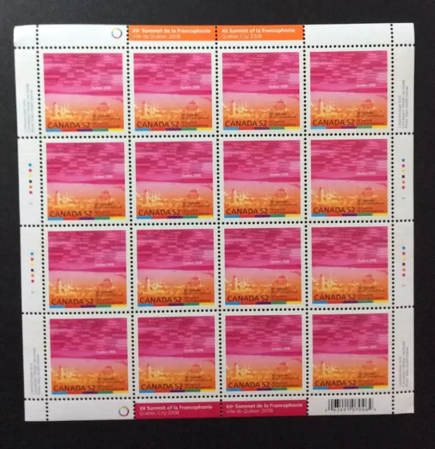 BroadviewStamps Canada #2290 full pane of 16.  MNH F-VF small corner creases.