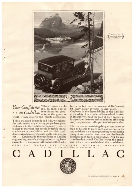 1925 Cadillac Vintage Print Ad The Human Desire To Own The Best