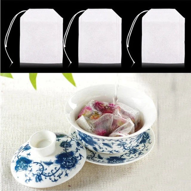 100PCS Teebeutel Teet??te Teefilter S?ckchen Leer Bef??llbar Filter 5.5*7cm