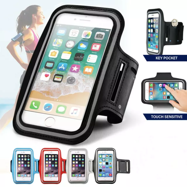 Sports Armband Phone Case Holder Arm Band Gym Running Jogging Exercise Bag Pouch