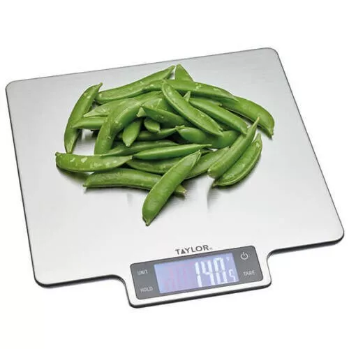 Taylor Professional Silver Large Digital Kitchen Food Scales l0kg  Dual Accuracy 3