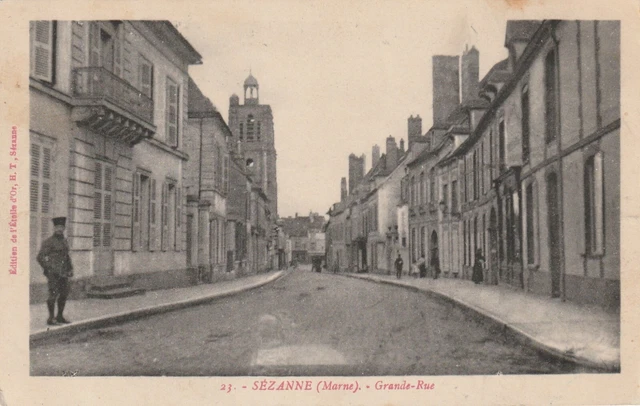 CPA 51 SEZANNE (Marne) Grande Rue