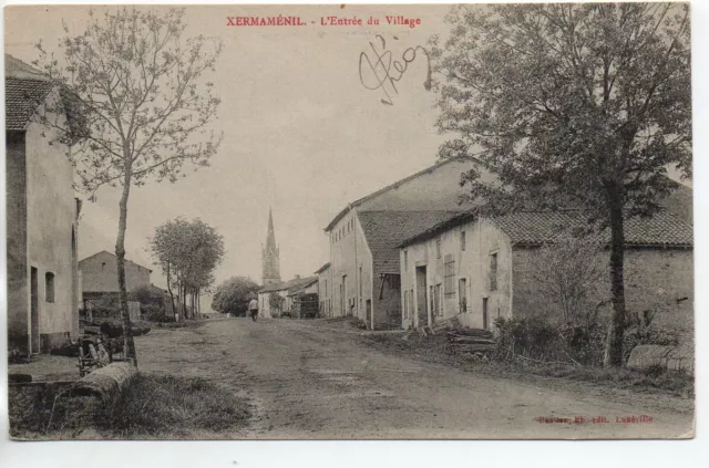 XERMAMENIL - Meurthe & Moselle - CPA 54 - l' entrée du village