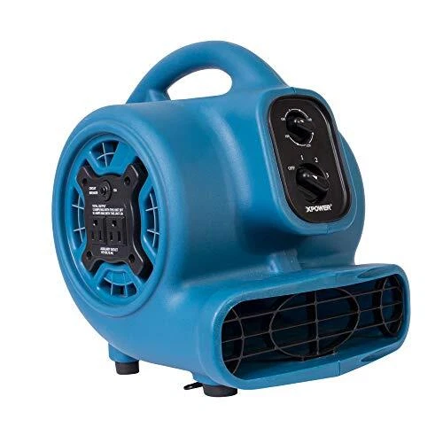 XPOWER P-230AT Mini Mighty 1/4 HP 925 CFM Centrifugal Air Mover Carpet Dryer ...