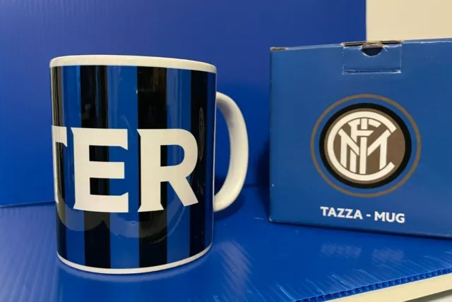 Tazza Colazione Neroazzurra Ceramica Inter Internazionale PS 10986
