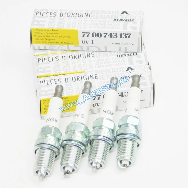 4 Stuks Originele Renault Bougies – Set Voor Betrouwbare Ontsteking In Renault-motoren