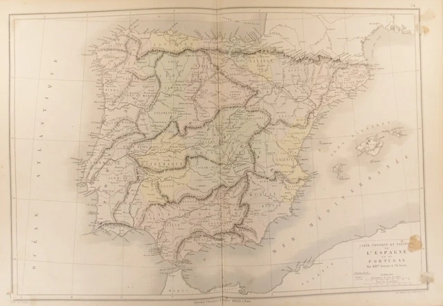 Grupo Erik - Carte Espagne Physique Et Politique En Espagnol - Papier Glacé 91x61cm