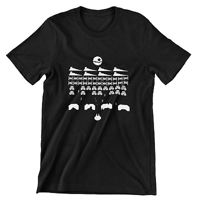 Star Wars t shirt space invaders falcon stormtroopers star destroyer